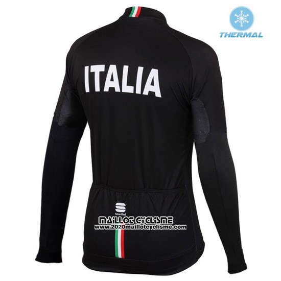 2016 Maillot Ciclismo IAM Blanc et Noir Manches Longues et Cuissard